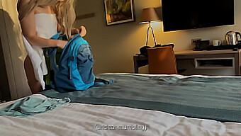 Stepmom Indulges In Taboo Intimacy With Her Stepson In A Hotel Room