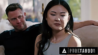 Die Asiatische Teenagerin Lulu Chu Stolpert Über Das Bdsm-Video Ihrer Nachbarn Mit Seth Gamble Und Kimmy Kimm